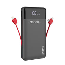 Заредете изображение във визуализатора на галерията – Dudao K1Max 30000mAh power bank with built-in cables black (K1Max-black) - TopMag
