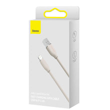 Заредете изображение във визуализатора на галерията – Baseus cable, USB cable - Lightning 2.4A, length 2 m Jelly Liquid Silica Gel - pink - TopMag
