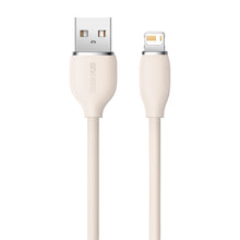 Заредете изображение във визуализатора на галерията – Baseus cable, USB cable - Lightning 2.4A, length 2 m Jelly Liquid Silica Gel - pink - TopMag
