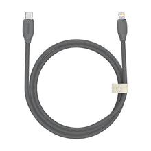 Заредете изображение във визуализатора на галерията – Baseus cable, USB Type C - Lightning 20W cable, 1.2 m long Jelly Liquid Silica Gel - black - TopMag
