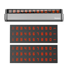 Заредете изображение във визуализатора на галерията – Baseus Moonlight Box Series parking number plate with telephone number gray (ACNUM-B0G) - TopMag
