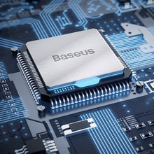 Заредете изображение във визуализатора на галерията – Baseus FM Transmiter Bluetooth 5.0 car charger 2x USB 3 A 18 W PPS Quick Charge 3.0 AFC FCP graphite (CCNLZ-D0G) - TopMag
