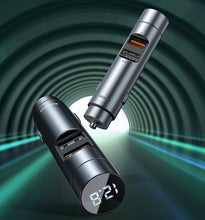 Заредете изображение във визуализатора на галерията – Baseus FM Transmiter Bluetooth 5.0 car charger 2x USB 3 A 18 W PPS Quick Charge 3.0 AFC FCP graphite (CCNLZ-D0G) - TopMag
