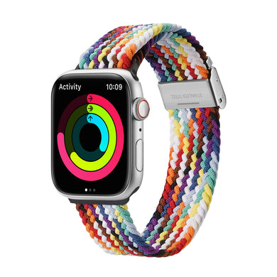 Dux Ducis Strap (Mixture II Version) Strap for Apple Watch SE, 8, 7, 6, 5, 4, 3, 2, 1 (41, 40, 38 mm) Braided Band Rainbow Bracelet