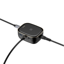 Заредете изображение във визуализатора на галерията – Baseus multifunctional USB Type C HUB, memory card reader, external network card (USB 3.0, RJ45, HDMI, SD, micro SD) Power Delivery 60 W white (CAHUB-AU02) - TopMag
