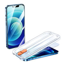 Заредете изображение във визуализатора на галерията – Joyroom tempered glass with mounting kit for iPhone 12 Pro Max 6.7 "transparent (JR-PF931) - TopMag
