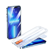Заредете изображение във визуализатора на галерията – Joyroom tempered glass with mounting kit for iPhone 13 and 13 Pro 6.1 "transparent (JR-PF932) - TopMag

