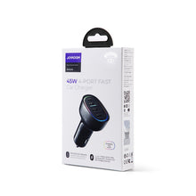 Заредете изображение във визуализатора на галерията – Joyroom 4 Port 45W Car Charger Black (JR-CL09) - TopMag
