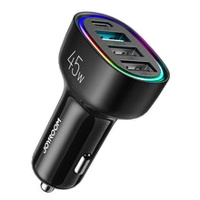 Заредете изображение във визуализатора на галерията – Joyroom 4 Port 45W Car Charger Black (JR-CL09) - TopMag

