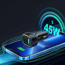Заредете изображение във визуализатора на галерията – Joyroom 4 Port 45W Car Charger Black (JR-CL09) - TopMag
