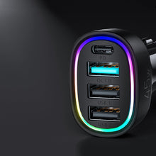 Заредете изображение във визуализатора на галерията – Joyroom 4 Port 45W Car Charger Black (JR-CL09) - TopMag
