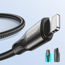 Заредете изображение във визуализатора на галерията – Joyroom Fast Charging / Data Cable USB Type C - Lightning PD 20W 2m Black (S-2024N1-PD) - TopMag
