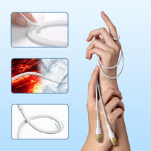 Заредете изображение във визуализатора на галерията – Joyroom Liquid Silicone USB Type C - USB Type C charging / data cable PD 100W 1.2m white (S-1250N18-10) - TopMag
