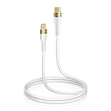 Заредете изображение във визуализатора на галерията – Joyroom Liquid Silicone USB Type C - USB Type C charging / data cable PD 100W 1.2m white (S-1250N18-10) - TopMag
