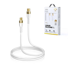 Заредете изображение във визуализатора на галерията – Joyroom Liquid Silicone USB Type C - USB Type C charging / data cable PD 100W 1.2m white (S-1250N18-10) - TopMag
