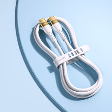 Заредете изображение във визуализатора на галерията – Joyroom Liquid Silicone USB Type C - USB Type C charging / data cable PD 100W 2m white (S-2050N18-10) - TopMag
