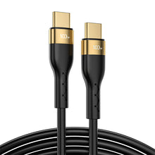 Заредете изображение във визуализатора на галерията – Joyroom Liquid Silicone USB Type C - USB Type C charging / data cable PD 100W 2m black (S-2050N18-10) - TopMag
