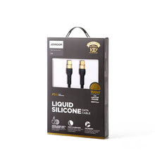 Заредете изображение във визуализатора на галерията – Joyroom Liquid Silicone USB Type C - USB Type C charging / data cable PD 100W 2m black (S-2050N18-10) - TopMag
