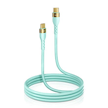 Заредете изображение във визуализатора на галерията – Joyroom Liquid Silicone USB Type C - USB Type C charging / data cable PD 100W 2m green (S-2050N18-10) - TopMag
