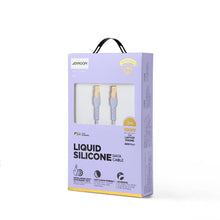 Заредете изображение във визуализатора на галерията – Joyroom Liquid Silicone USB Type C - USB Type C charging / data cable PD 100W 2m purple (S-2050N18-10) - TopMag
