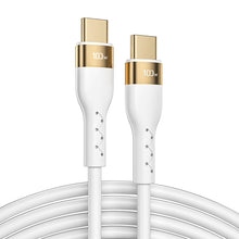 Заредете изображение във визуализатора на галерията – Joyroom Liquid Silicone USB Type C - USB Type C charging / data cable PD 100W 3m white (S-3050N18-10) - TopMag
