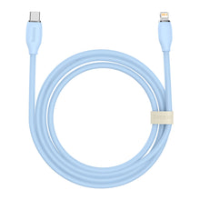 Заредете изображение във визуализатора на галерията – Baseus cable, USB Type C - Lightning 20W cable, length 2 m Jelly Liquid Silica Gel - blue - TopMag
