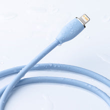 Заредете изображение във визуализатора на галерията – Baseus cable, USB Type C - Lightning 20W cable, length 2 m Jelly Liquid Silica Gel - blue - TopMag
