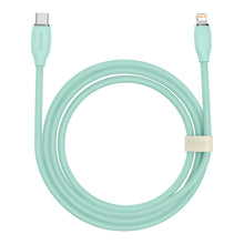 Заредете изображение във визуализатора на галерията – Baseus cable, USB Type C - Lightning 20W cable, length 2 m Jelly Liquid Silica Gel - green - TopMag
