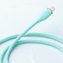 Заредете изображение във визуализатора на галерията – Baseus cable, USB Type C - Lightning 20W cable, length 2 m Jelly Liquid Silica Gel - green - TopMag
