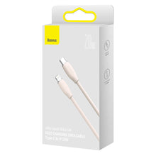 Заредете изображение във визуализатора на галерията – Baseus cable, USB Type C - Lightning 20W cable, length 2 m Jelly Liquid Silica Gel - pink - TopMag
