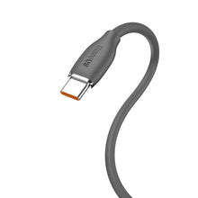 Заредете изображение във визуализатора на галерията – Baseus cable, USB cable - USB Type C 100W 1.2 m long Jelly Liquid Silica Gel - black - TopMag
