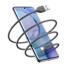 Заредете изображение във визуализатора на галерията – Baseus cable, USB cable - USB Type C 100W 1.2 m long Jelly Liquid Silica Gel - black - TopMag
