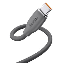 Заредете изображение във визуализатора на галерията – Baseus cable, USB cable - USB Type C 100W 1.2 m long Jelly Liquid Silica Gel - black - TopMag
