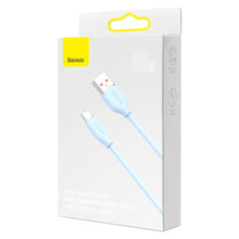 Заредете изображение във визуализатора на галерията – Baseus cable, USB cable - USB Type C 100W length 2 m Jelly Liquid Silica Gel - blue - TopMag
