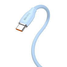 Заредете изображение във визуализатора на галерията – Baseus cable, USB cable - USB Type C 100W length 2 m Jelly Liquid Silica Gel - blue - TopMag
