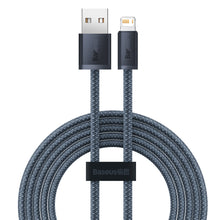 Заредете изображение във визуализатора на галерията – Baseus iPhone USB cable - Lightning 2m, 2.4A gray (CALD000516) - TopMag

