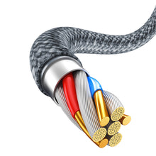 Заредете изображение във визуализатора на галерията – Baseus iPhone USB cable - Lightning 2m, 2.4A gray (CALD000516) - TopMag
