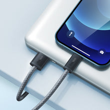 Заредете изображение във визуализатора на галерията – Baseus iPhone USB cable - Lightning 2m, 2.4A gray (CALD000516) - TopMag
