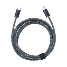 Заредете изображение във визуализатора на галерията – Baseus cable for iPhone USB Type C - Lightning 2m, Power Delivery 20W gray (CALD000116) - TopMag
