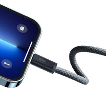 Заредете изображение във визуализатора на галерията – Baseus cable for iPhone USB Type C - Lightning 2m, Power Delivery 20W gray (CALD000116) - TopMag
