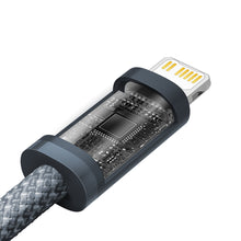 Заредете изображение във визуализатора на галерията – Baseus cable for iPhone USB Type C - Lightning 2m, Power Delivery 20W gray (CALD000116) - TopMag
