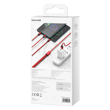Заредете изображение във визуализатора на галерията – Baseus 3-in-1 cable with USB terminals - USB Type C / Lightning / micro USB 1.2m, 3.5A red (CAJS000009) - TopMag
