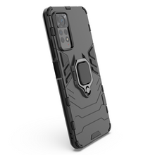 Заредете изображение във визуализатора на галерията – Ring Armor tough hybrid case cover + magnetic holder for Xiaomi Redmi Note 11 Pro black - TopMag
