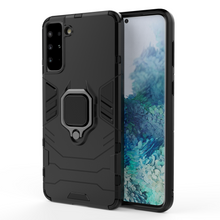 Заредете изображение във визуализатора на галерията – Ring Armor tough hybrid case cover + magnetic holder for Samsung Galaxy S22 + (S22 Plus) black - TopMag
