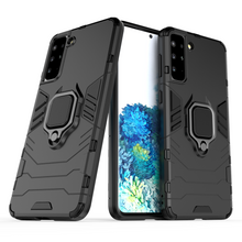 Заредете изображение във визуализатора на галерията – Ring Armor tough hybrid case cover + magnetic holder for Samsung Galaxy S22 black - TopMag

