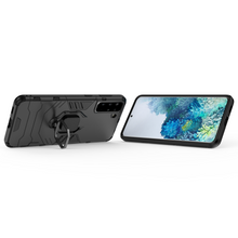 Заредете изображение във визуализатора на галерията – Ring Armor tough hybrid case cover + magnetic holder for Samsung Galaxy S22 black - TopMag
