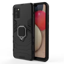 Заредете изображение във визуализатора на галерията – Ring Armor tough hybrid case cover + magnetic holder for Samsung Galaxy A03s (166.5) black - TopMag

