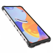 Заредете изображение във визуализатора на галерията – Honeycomb case armored cover with a gel frame for Xiaomi Redmi Note 11 Pro + / 11 Pro blue - TopMag
