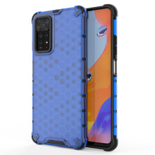 Заредете изображение във визуализатора на галерията – Honeycomb case armored cover with a gel frame for Xiaomi Redmi Note 11 Pro + / 11 Pro blue - TopMag
