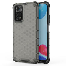 Заредете изображение във визуализатора на галерията – Honeycomb case armored cover with a gel frame for Xiaomi Redmi Note 11S / Note 11 black - TopMag
